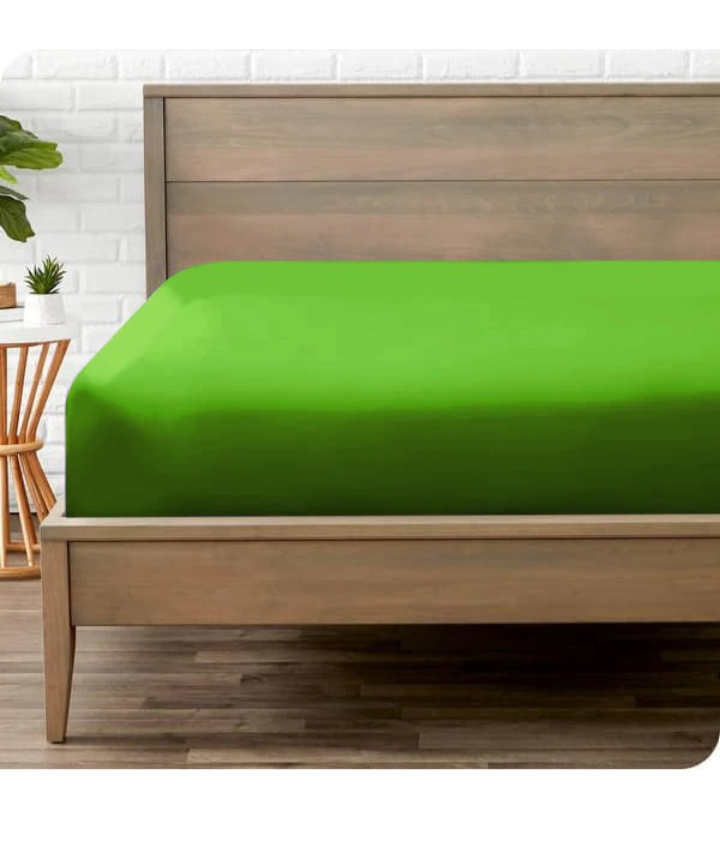 Jersey Bed Fitted Sheet Light Green