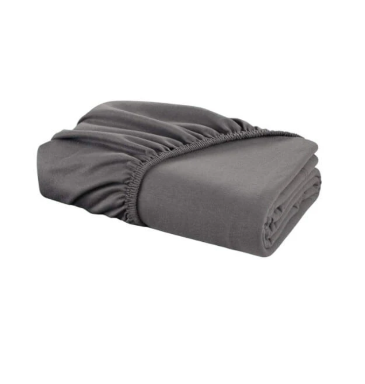 Jersey Bed Fitted Sheet Grey