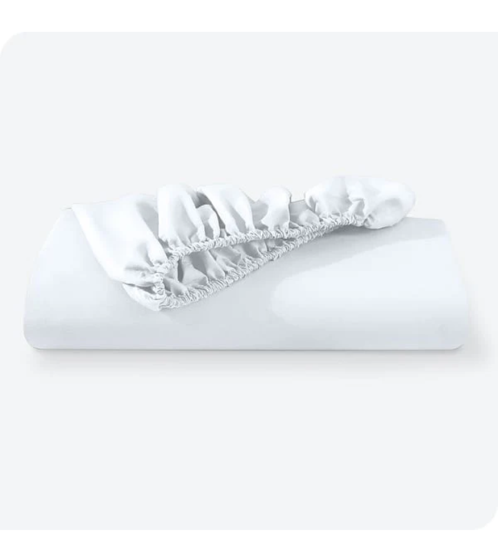 Jersey Bed Fitted Sheet White