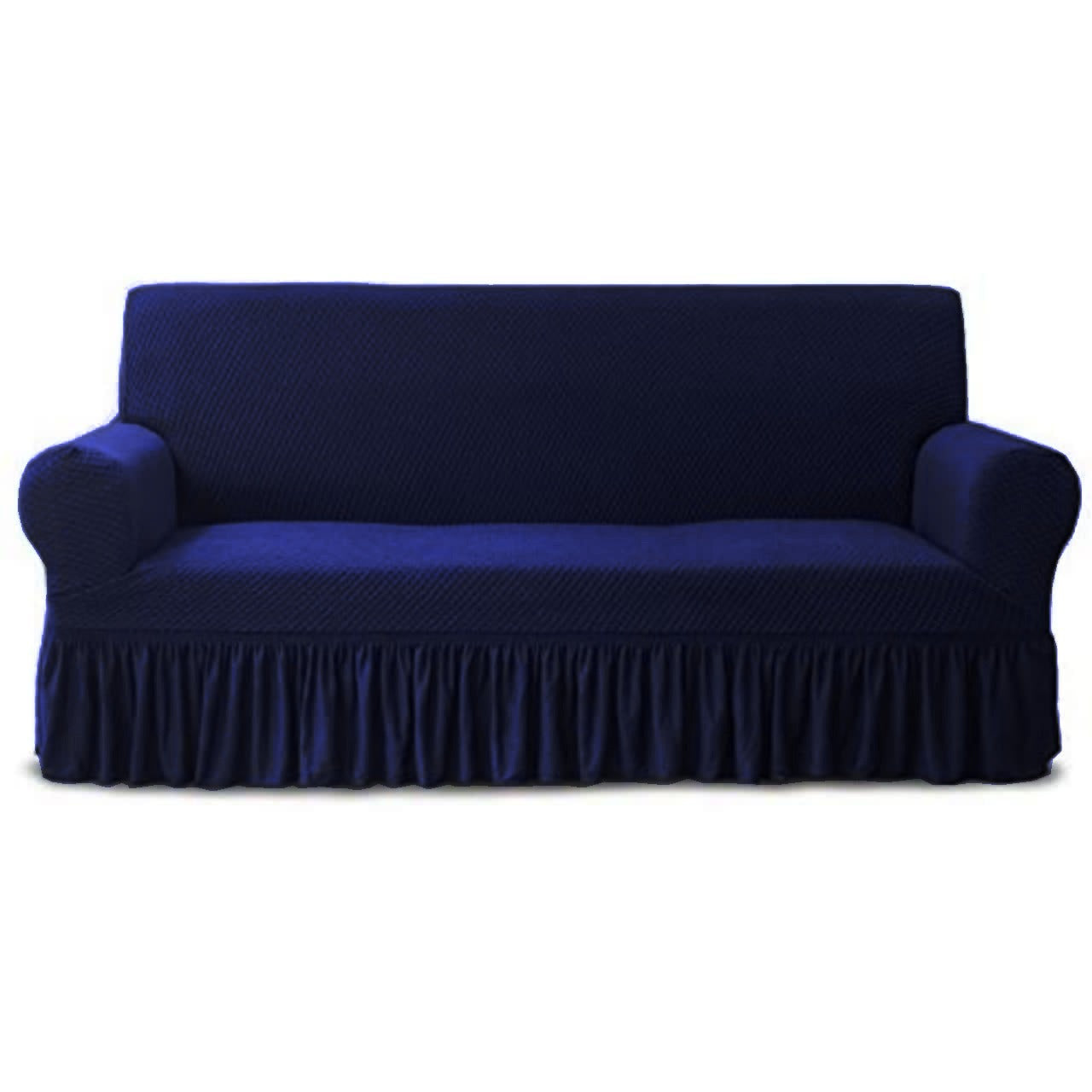 Turkish Frill Sofa Covers - Navy Blue