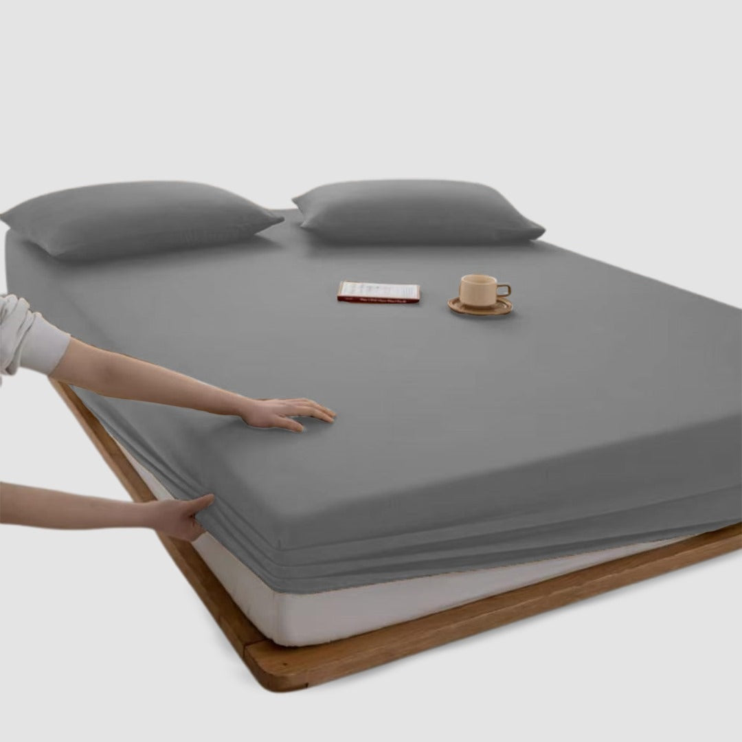 Jersey Bed Fitted Sheet Grey