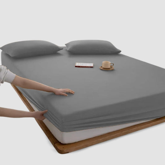 Jersey Bed Fitted Sheet Grey