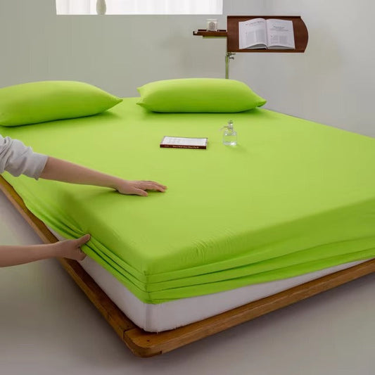 Jersey Bed Fitted Sheet Light Green