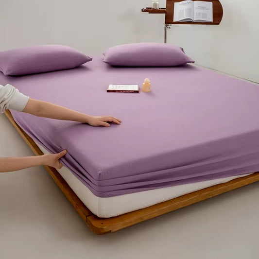 Jersey Bed Fitted Sheet Light Purple