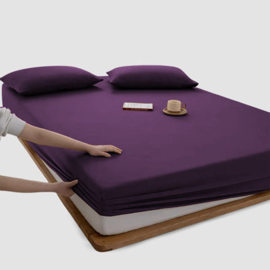 Jersey Bed Fitted Sheet Purple