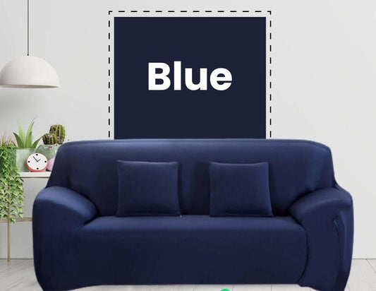 Jersey Sofa Cover Blue