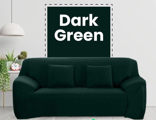 Jersey Sofa Cover Dark Green
