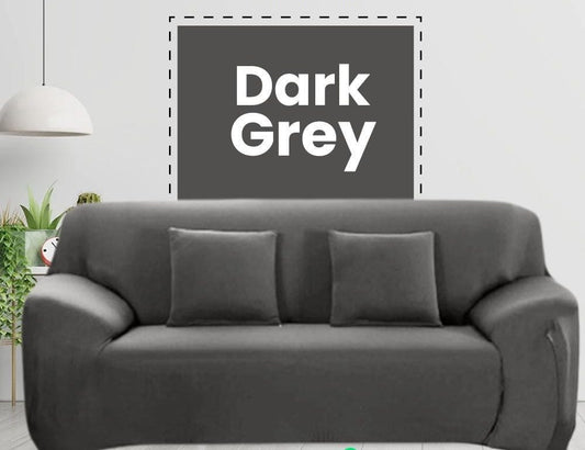 Jersey Sofa Cover Dark Grey