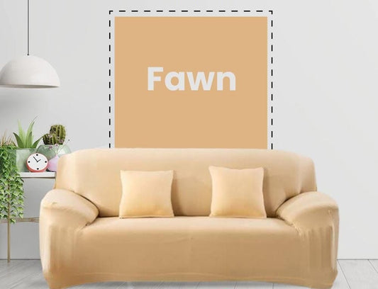 Jersey Sofa Cover Fawn