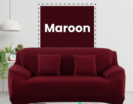 Jersey Sofa Cover Maroon