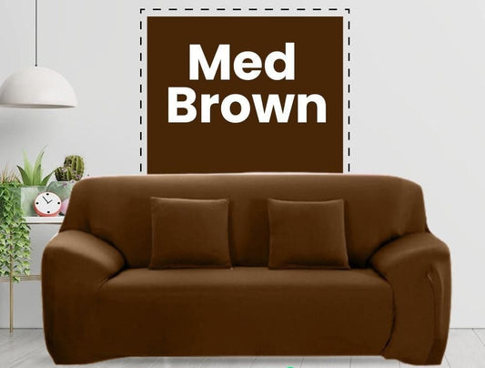Jersey Sofa Cover Medium Brown