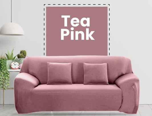 Jersey Sofa Cover Pink