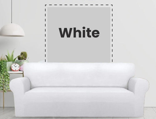 Jersey Sofa Cover White