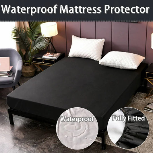 Water Proof Mattress Protector - Black