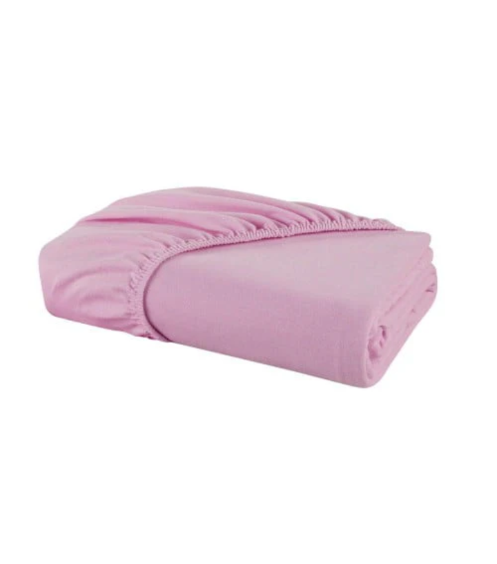 Jersey Bed Fitted Sheet Pink