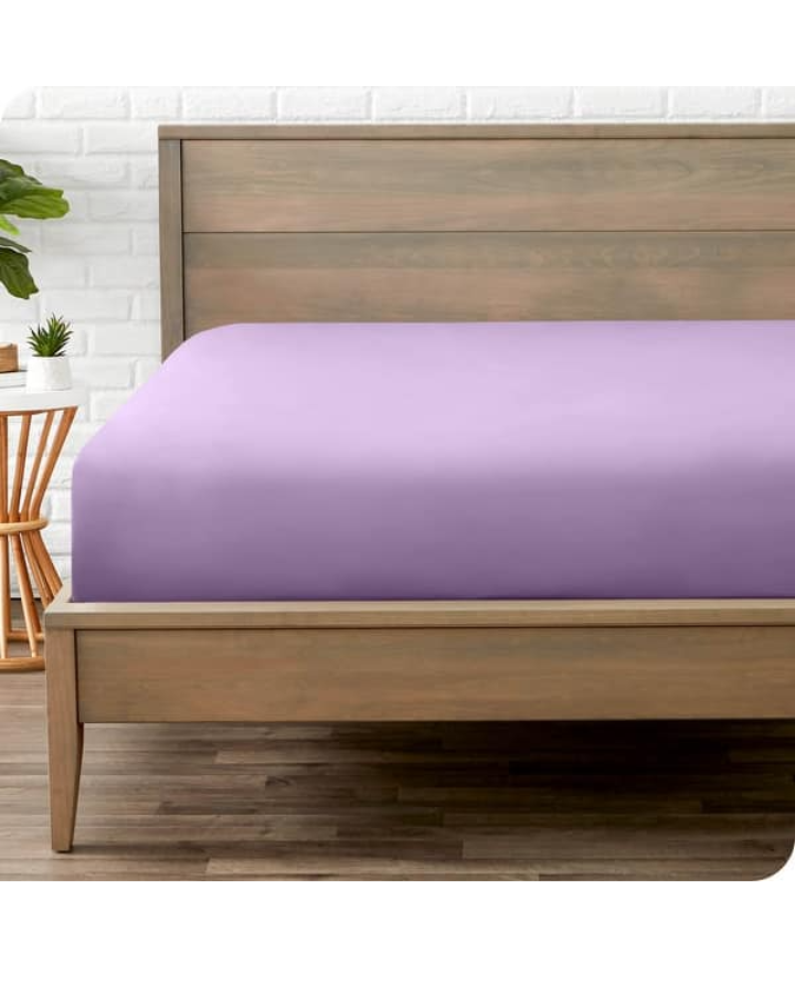 Jersey Bed Fitted Sheet Light Purple