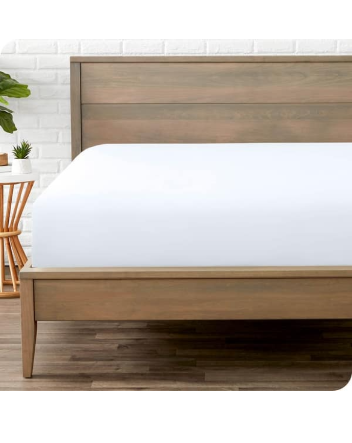 Jersey Bed Fitted Sheet White