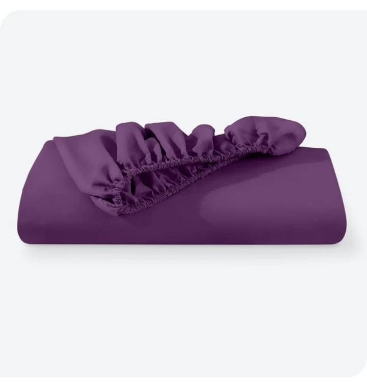 Jersey Bed Fitted Sheet Purple