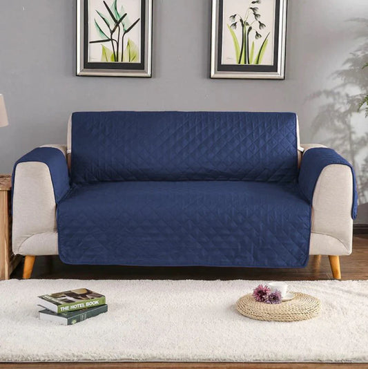 Quilted Sofa Covers - Blue